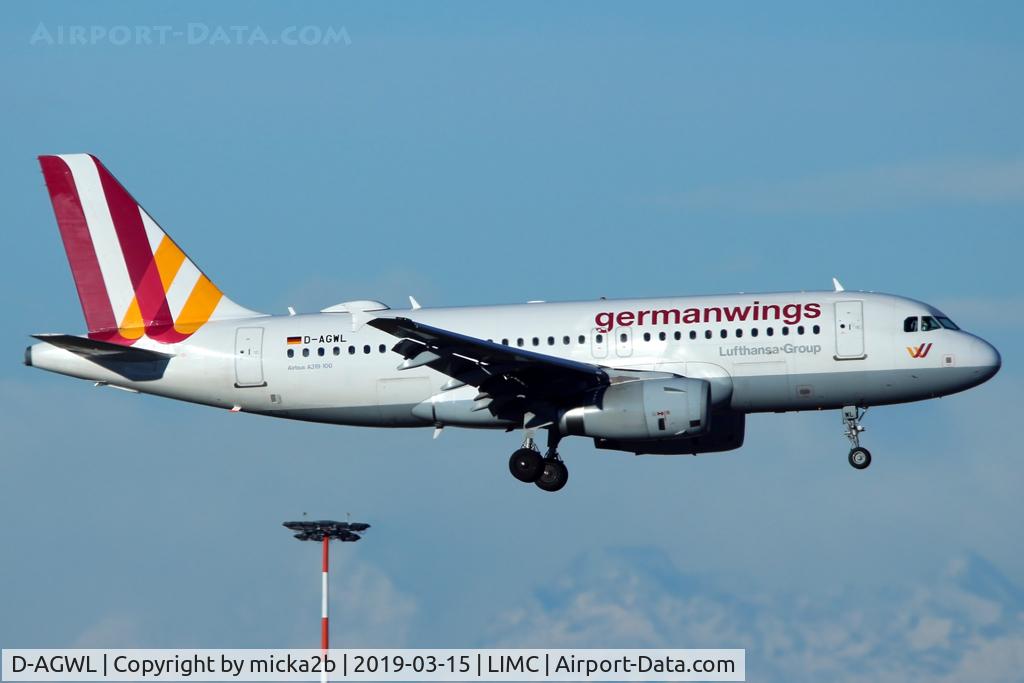 D-AGWL, 2008 Airbus A319-132 C/N 3534, Landing