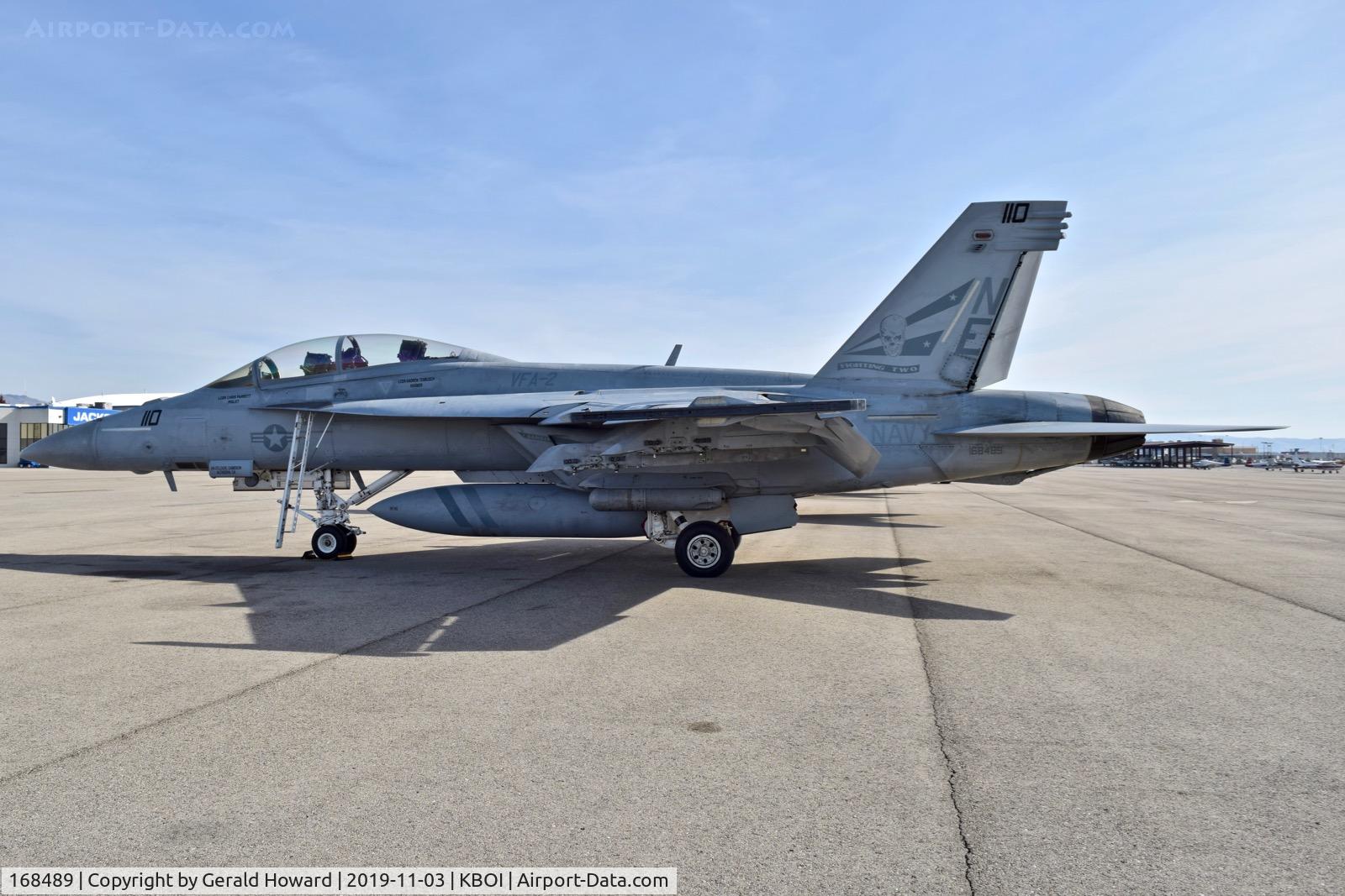 168489, Boeing F/A-18F Super Hornet C/N F263, Now NE-110 of VFA-2 