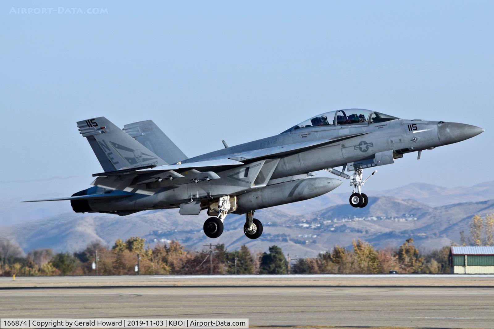 166874, Boeing F/A-18F Super Hornet C/N F204, VFA-2 