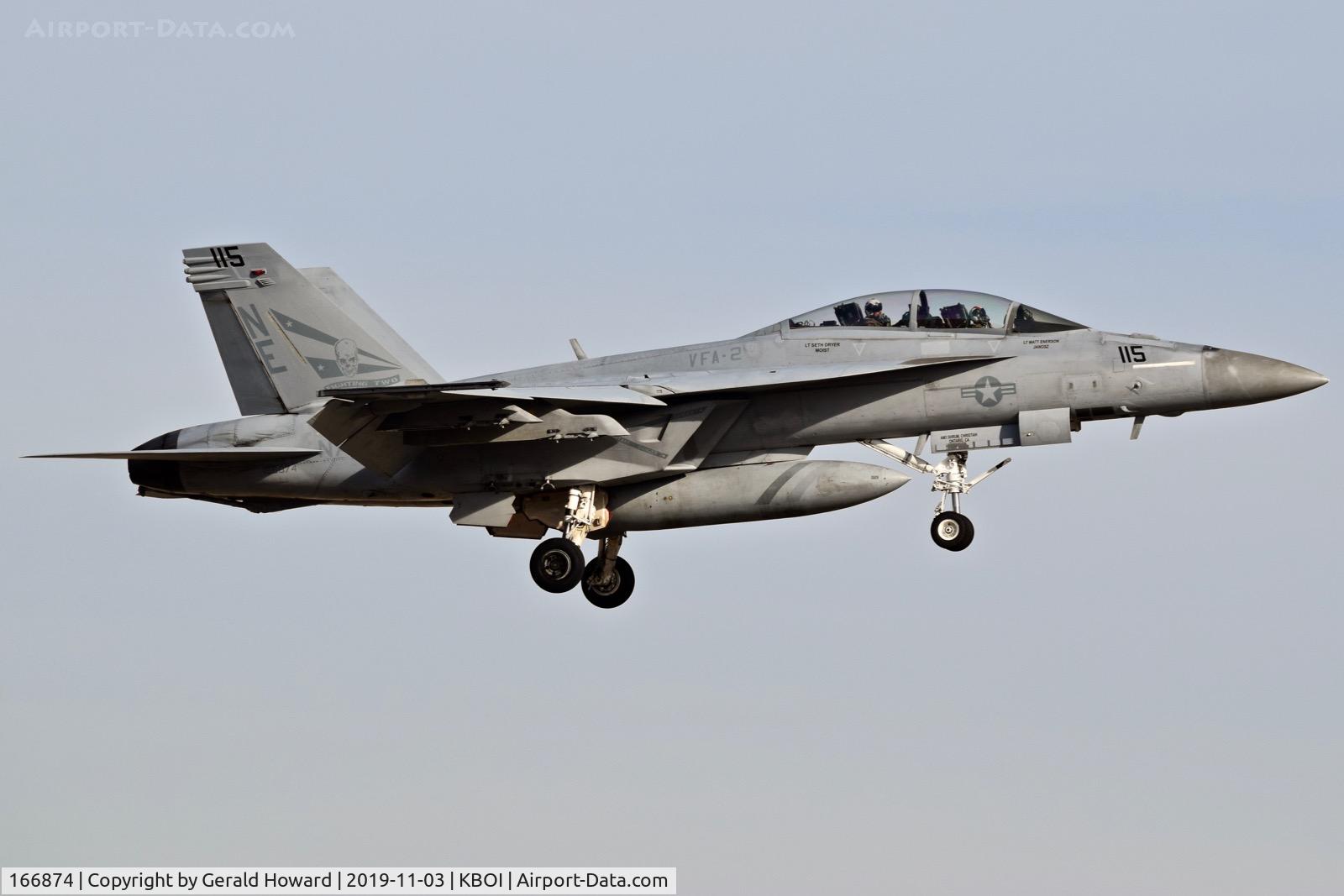 166874, Boeing F/A-18F Super Hornet C/N F204, VFA-2 