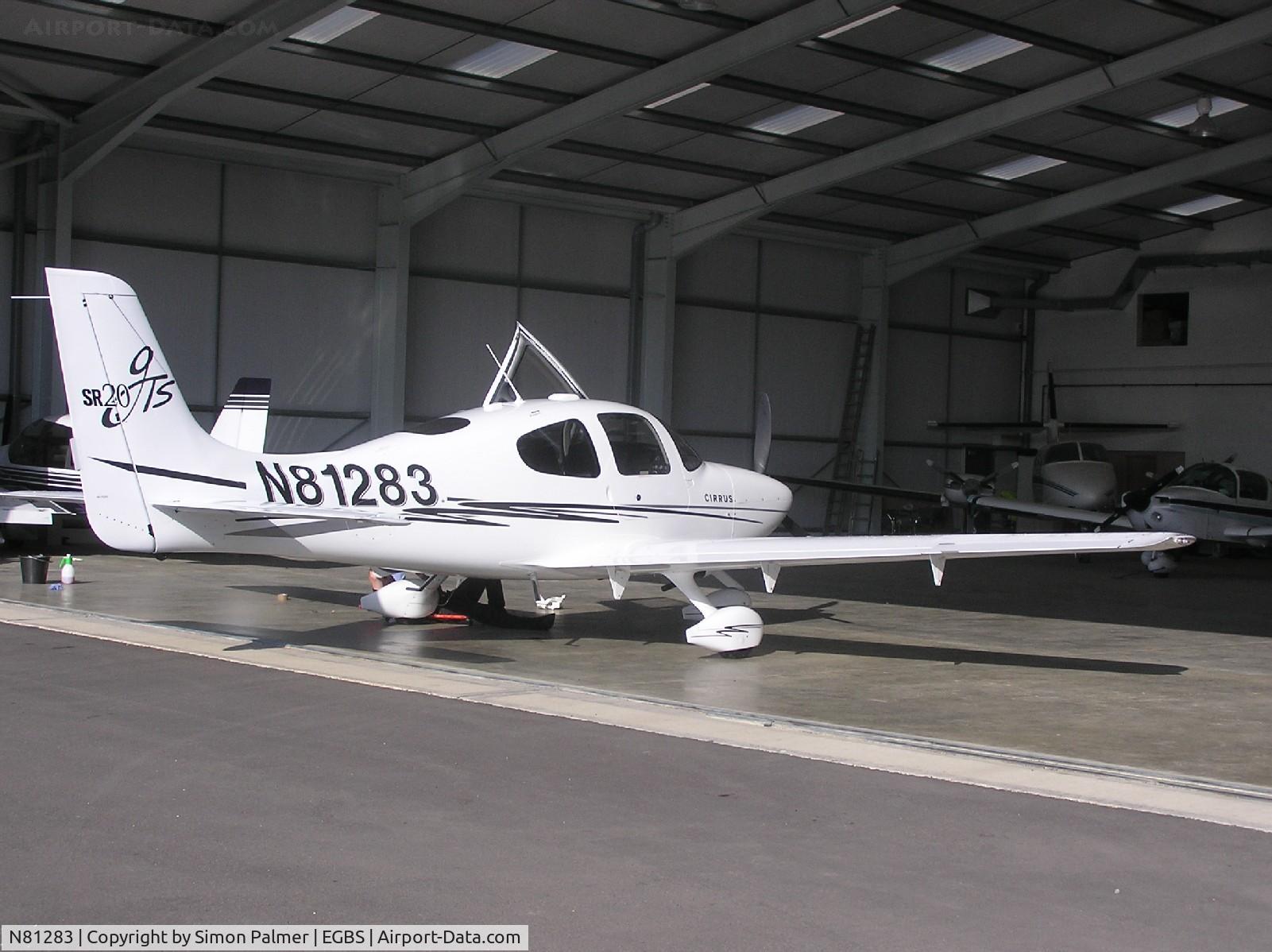 N81283, 2005 Cirrus SR20 C/N 1562, Cirrus at Turweston