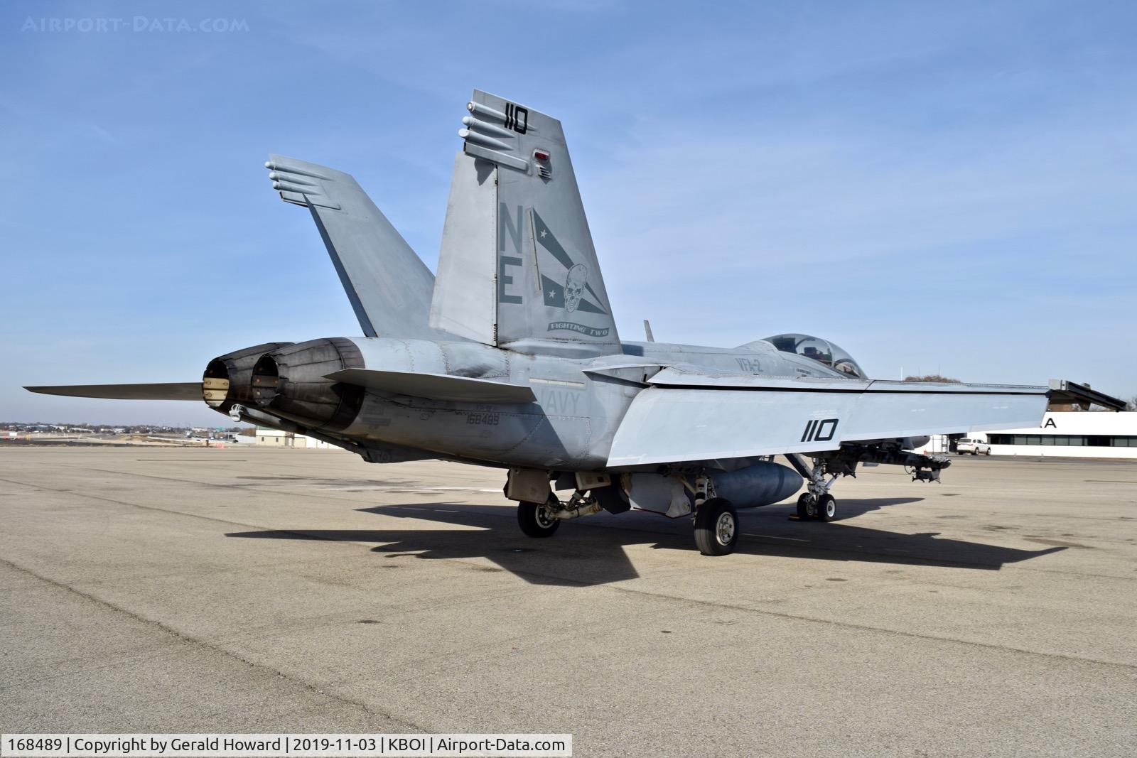 168489, Boeing F/A-18F Super Hornet C/N F263, Now NE-110 from VFA-2 