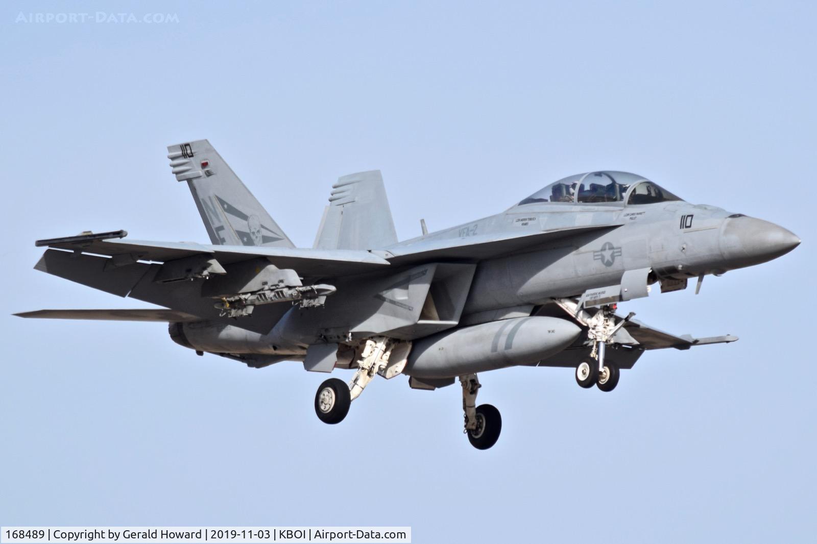 168489, Boeing F/A-18F Super Hornet C/N F263, Now NE-110 from VFA-2 