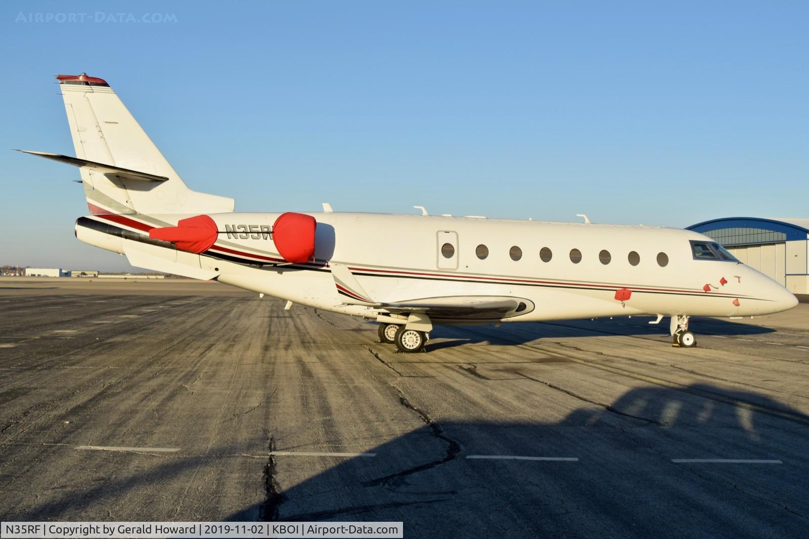N35RF, 2002 Israel Aircraft Industries Gulfstream 200 C/N 061, Parked on north GA ramp.