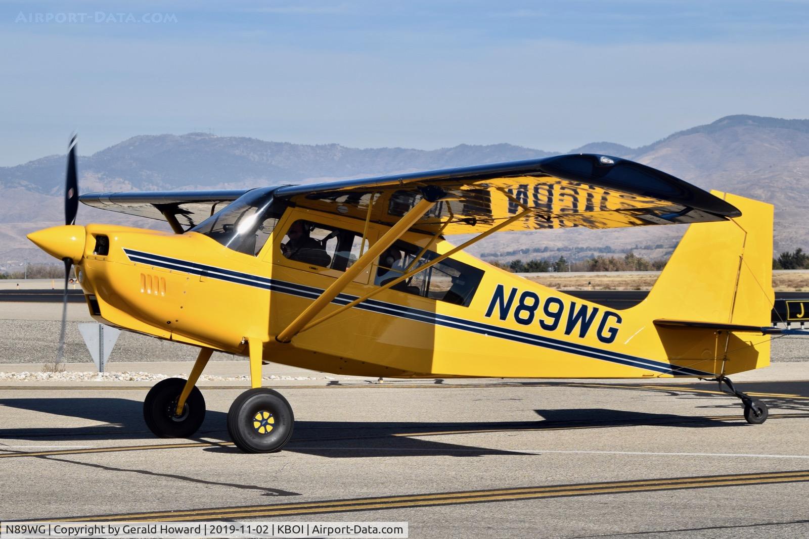 N89WG, 2019 American Champion 8GCBC Scout C/N 598-2019, Taxiing from Juliet.