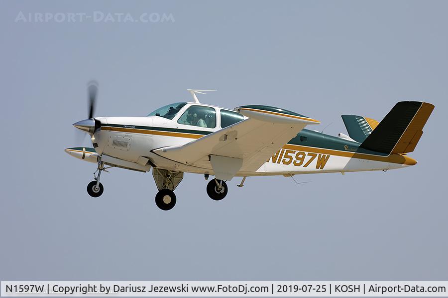 N1597W, 1972 Beech V35B Bonanza C/N D-9359, Beech V35B Bonanza  C/N D-9359, N1597W