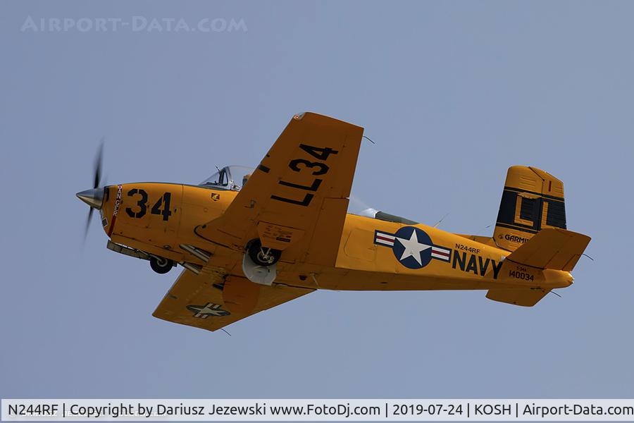 N244RF, Beech T-34A (A45) Mentor Mentor C/N FM96-59-01096, Fuji T-34A-B45  C/N FM96-59-01096, N244RF