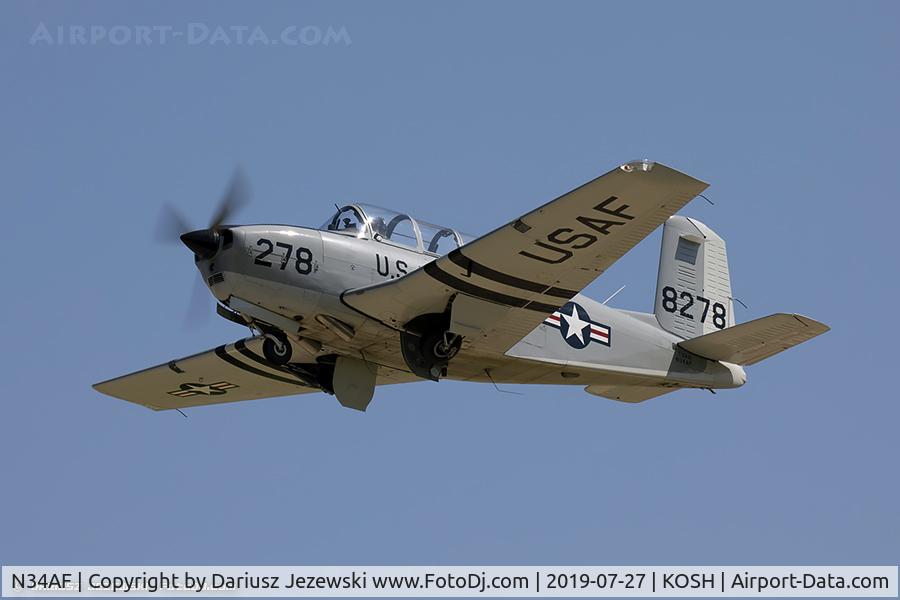 N34AF, Beech (CCF) T-34A (A45) Mentor C/N CCF34-51, Beech A45 (T-34A) Mentor  C/N CCF34-51, N34AF