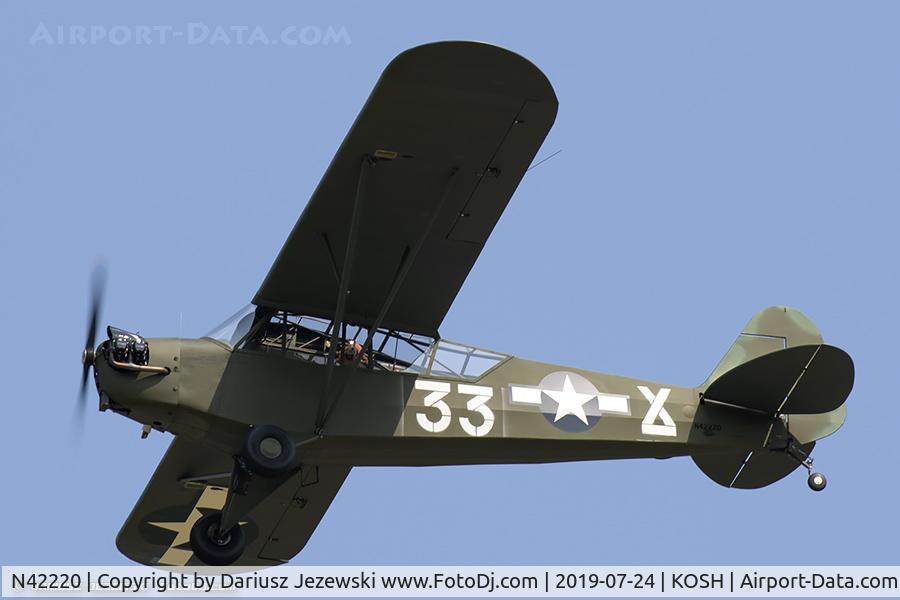 N42220, 1945 Piper J3C-65 Cub Cub C/N 14470, Piper J3C-65 Cub  C/N 14470, N42220