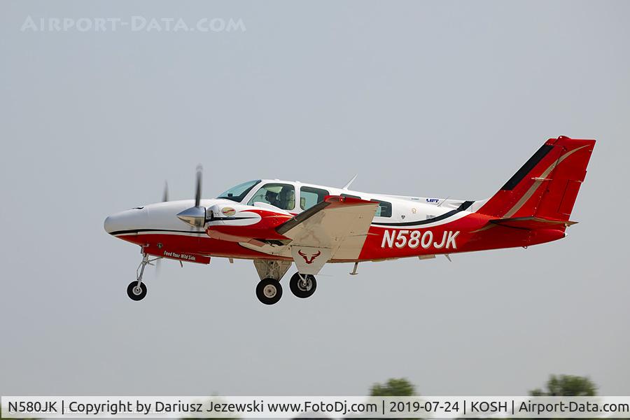 N580JK, 1977 Beech 58 Baron C/N TH-792, Beech 58 Baron  C/N TH-792 , N580JK