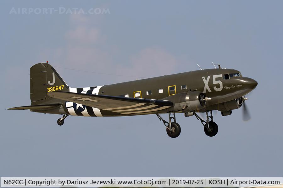 N62CC, 1943 Douglas DC-3C (C-47A-DL) C/N 13798, Douglas DC-3C 