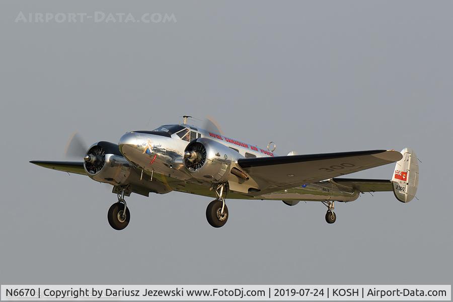N6670, 1952 Beech 3N Expeditor C/N CA-98, Beech 3N Twin Beech  C/N CA-98, N6670