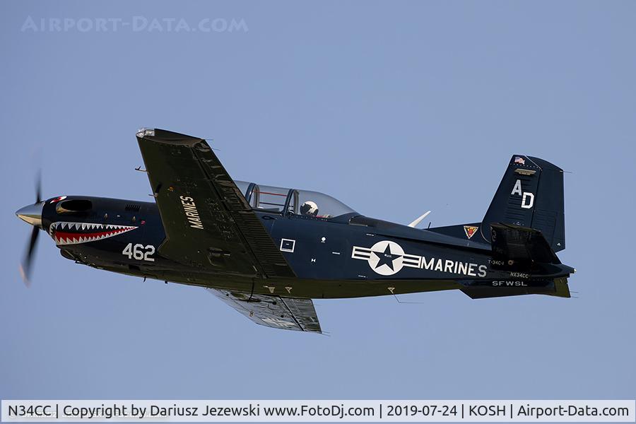 N34CC, 1982 Beech T-34C-1 Turbo Mentor C/N GM-86, Beech T-34C Mentor  C/N GM-86, NX34CC