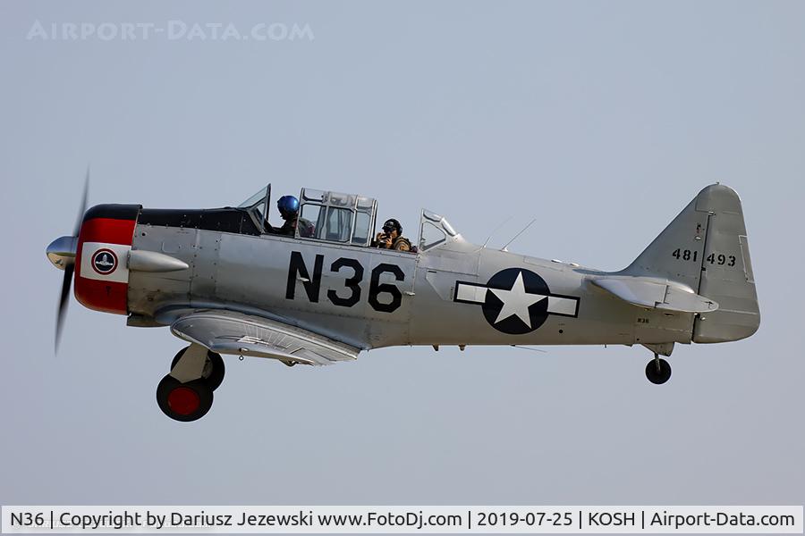 N36, 1944 North American AT-6F Texan C/N 121-42765, North American AT-6D Texan 