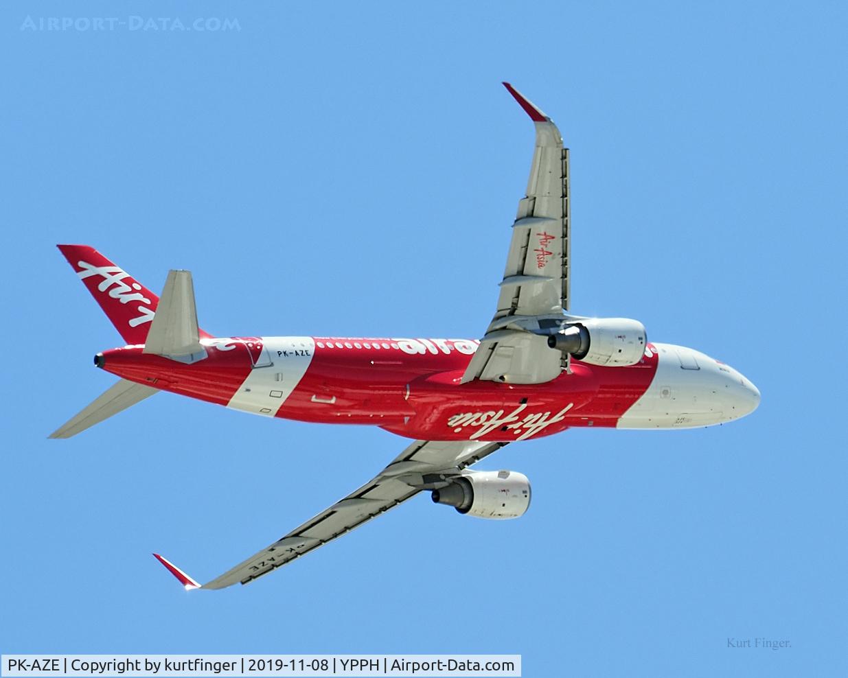 PK-AZE, 2012 Airbus A320-216 C/N 5098, Airbus A320-216. AirAsia PK-AZE departed rwy 06 YPPH 081119.