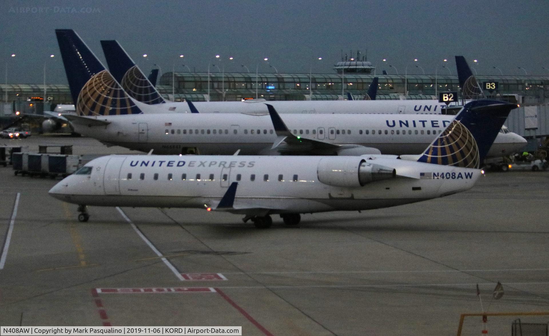 N408AW, 2001 Bombardier CRJ-200LR (CL-600-2B19) C/N 7568, CL-600-2B19