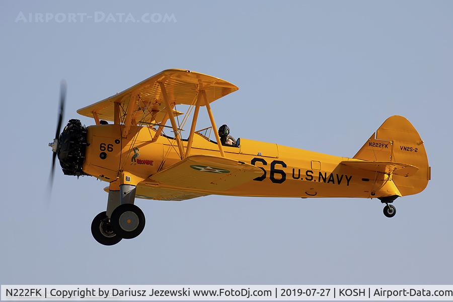 N222FK, 1943 Boeing A75 C/N 75-4559, Boeing A75 PT-13 Kaydet  C/N 75-4559, N222FK