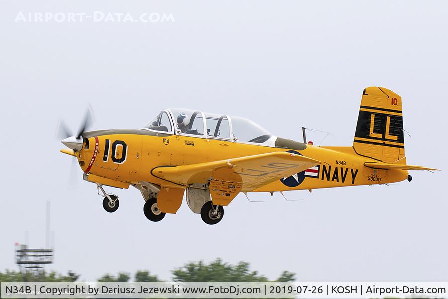 N34B, 1952 Beech B-45 C/N G-17, Beech B45 (T-34A) Mentor  C/N G-17, N34B