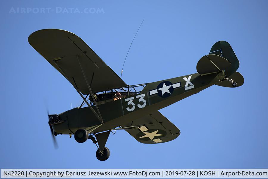 N42220, 1945 Piper J3C-65 Cub Cub C/N 14470, Piper J3C-65 Cub  C/N 14470, N42220