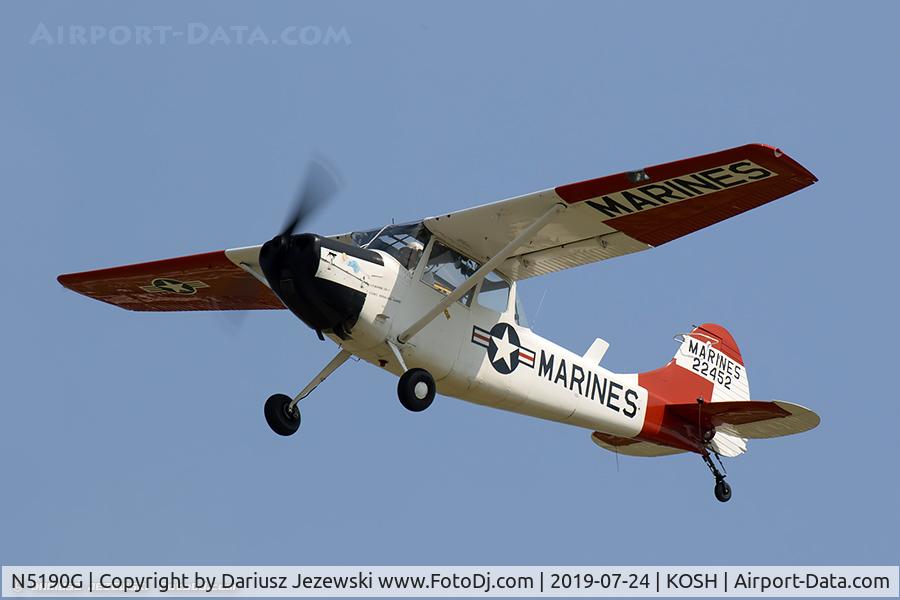 N5190G, 1951 Cessna 305A C/N 22452, Cessna 305A L-19A Bird Dog  C/N 22452, N5190G