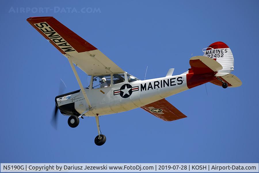 N5190G, 1951 Cessna 305A C/N 22452, Cessna 305A L-19A Bird Dog  C/N 22452, N5190G