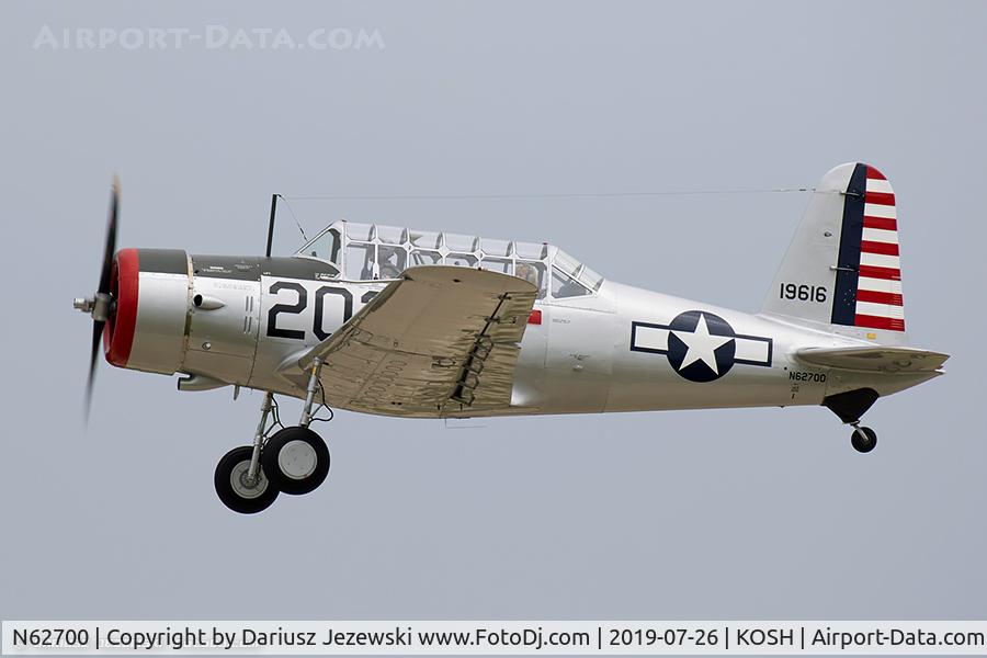 N62700, 1941 Convair BT-13A Valiant C/N 1850, Convair BT-13A Valiant  C/N 1850, N62700