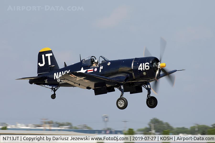 N713JT, 1945 Vought F4U-4B Corsair C/N 97143, Chance Vought F4U-4 Corsair  C/N 97143, N713JT