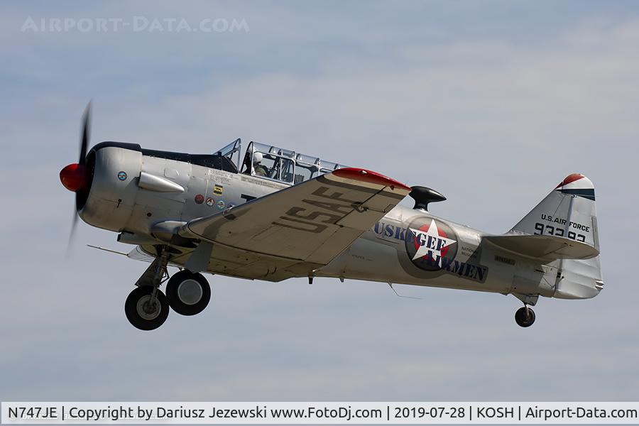 N747JE, 1958 North American AT-6G Texan C/N 168-394 (49-3292), North American AT-6G Texan 