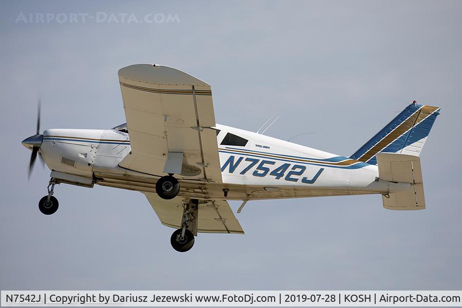 N7542J, 1968 Piper PA-28R-180 Cherokee Arrow C/N 28R-30915, Piper PA-28R-180 Cherokee Arrow  C/N 28R-30915, N7542J
