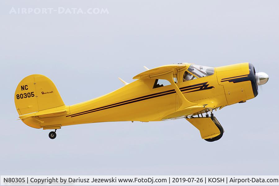 N80305, 1946 Beech G17S C/N B-04, Beech G17S Staggerwing  C/N B-4, NC80305