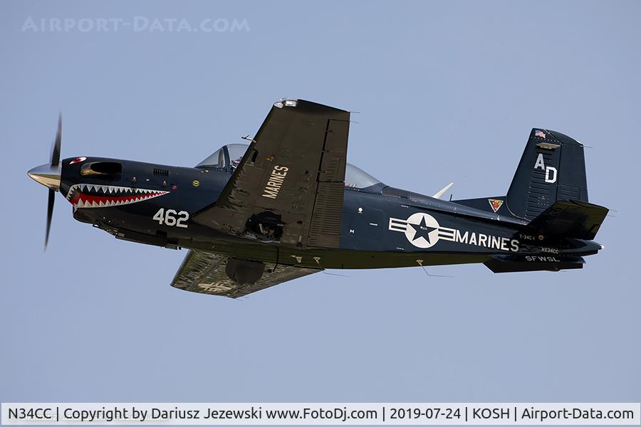N34CC, 1982 Beech T-34C-1 Turbo Mentor C/N GM-86, Beech T-34C Mentor  C/N GM-86, NX34CC