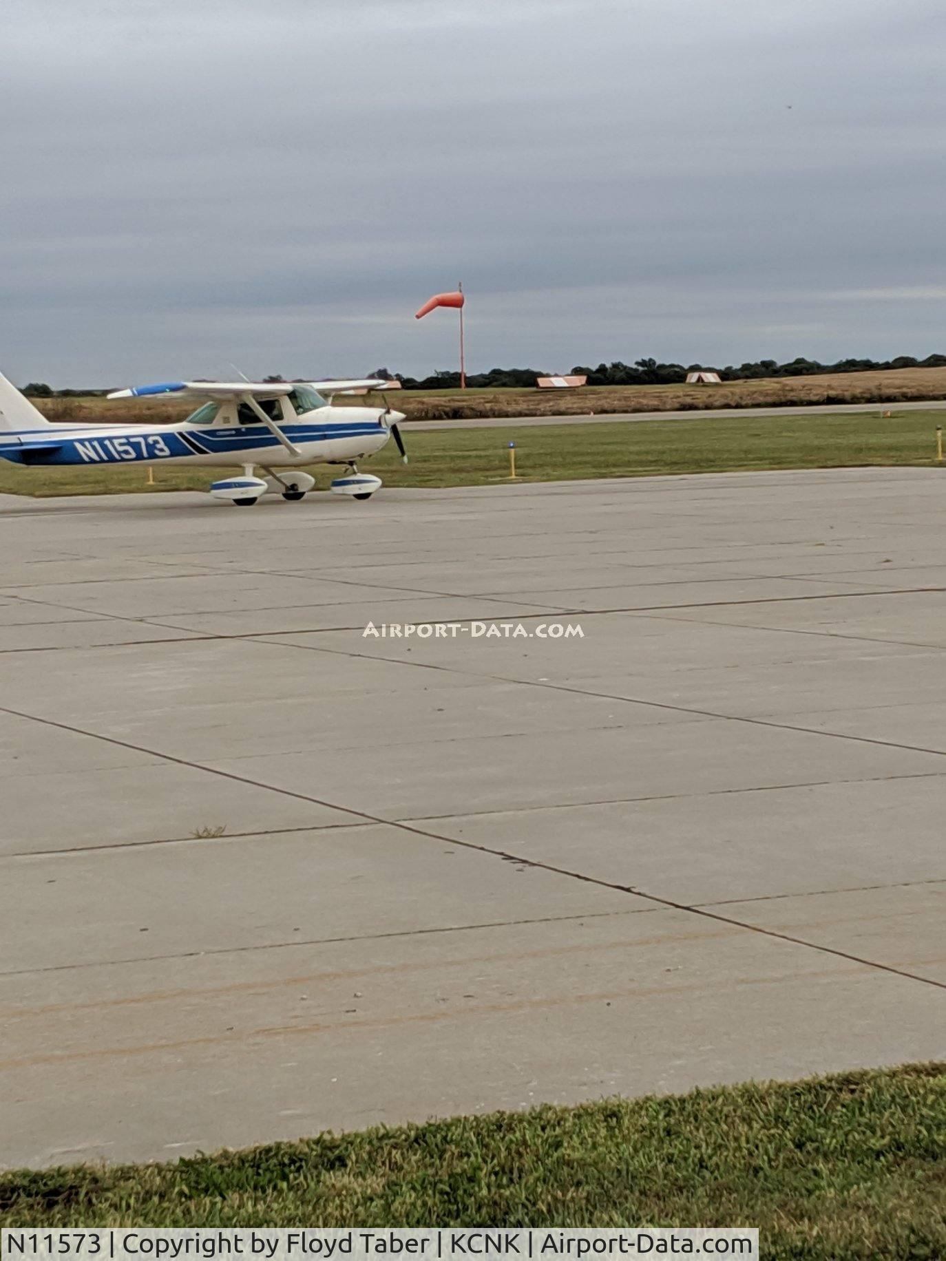 N11573, 1973 Cessna 150L C/N 15075533, Kansas Air Tour at Blosser Municipal Airport