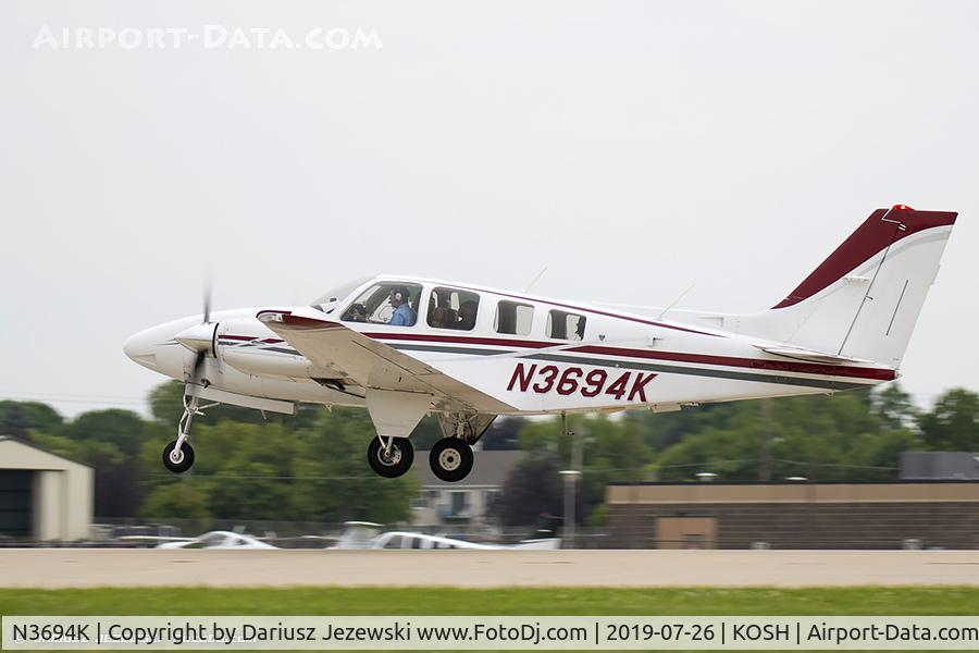 N3694K, 1980 Beech 58 Baron C/N TH-1177, Beech 58 Baron  C/N TH-1177, N3694K