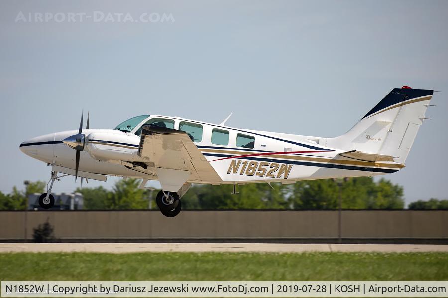N1852W, 1973 Beech 58 Baron C/N TH-329, Beech 58 Baron  C/N TH-329, N1852W