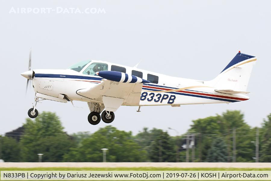 N833PB, 1986 Beech A36 Bonanza 36 C/N E2338, Beech A36 Bonanza 36  C/N E2338, N833PB