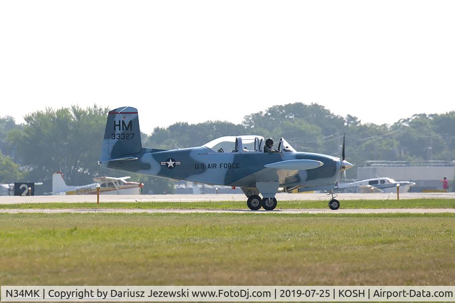 N34MK, 1953 Beech A45 C/N G-88, Beech A45 (T-34A) Mentor  C/N G-88, N34MK