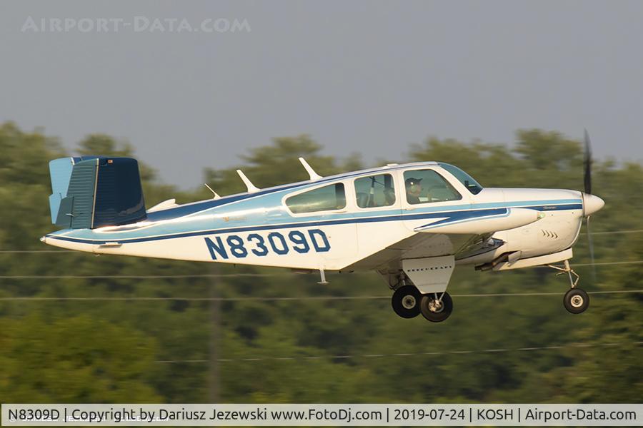 N8309D, 1958 Beech J35 Bonanza C/N D-5428, Beech J35 Bonanza  C/N D-5428, N8309D