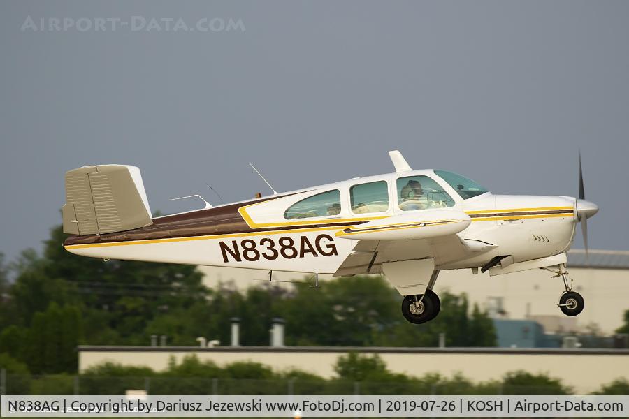 N838AG, 1961 Beech N35 Bonanza C/N D-6727, Beech N35 Bonanza  C/N D-6727, N838AG