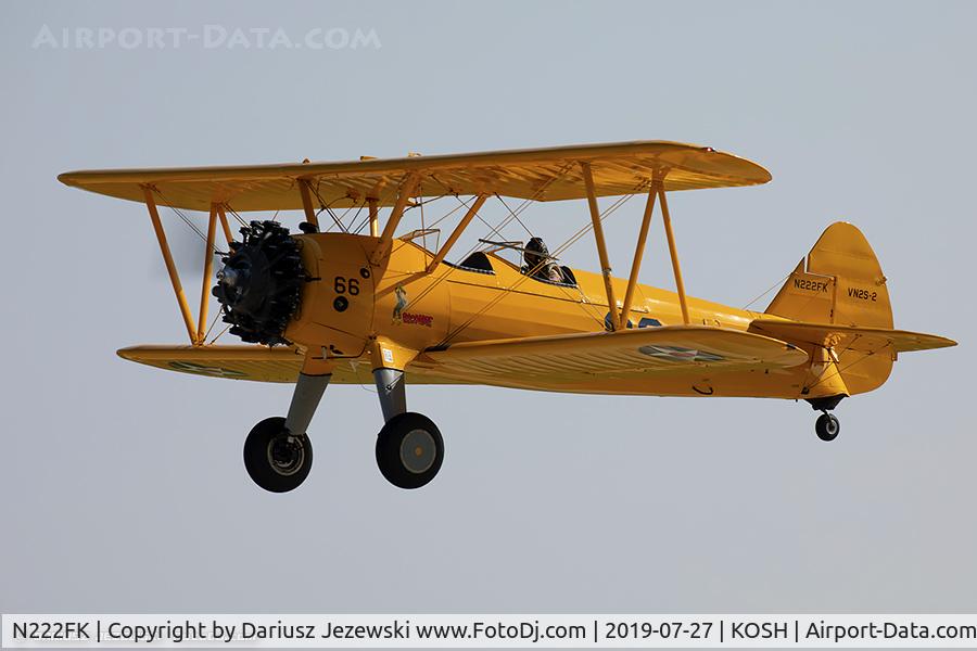 N222FK, 1943 Boeing A75 C/N 75-4559, Boeing A75 PT-13 Kaydet  C/N 75-4559, N222FK