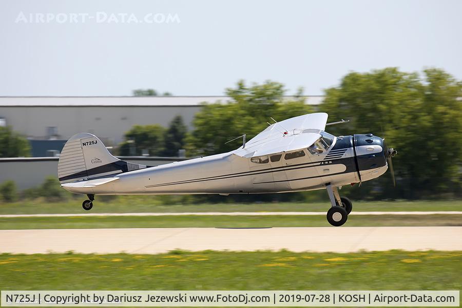 N725J, 1951 Cessna 195 C/N 7672, Cessna 195 Businessliner  C/N 7672, N725J