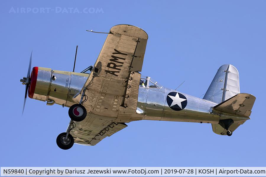 N59840, 1946 Consolidated Vultee BT-13B (SNV-2) C/N 2459, Consolidated Vultee BT-13B (SNV-2) Valiant  C/N 2459, N59840