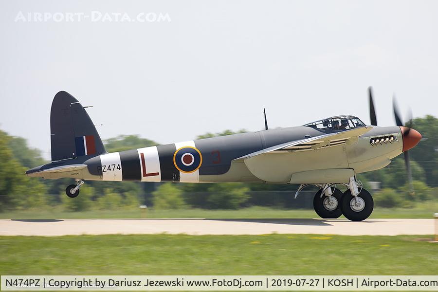 N474PZ, 1945 De Havilland DH.98 Mosquito FB.VI C/N NZ2384/PZ474, De Havilland DH-98 Mosquito  C/N PZ474 , N474PZ