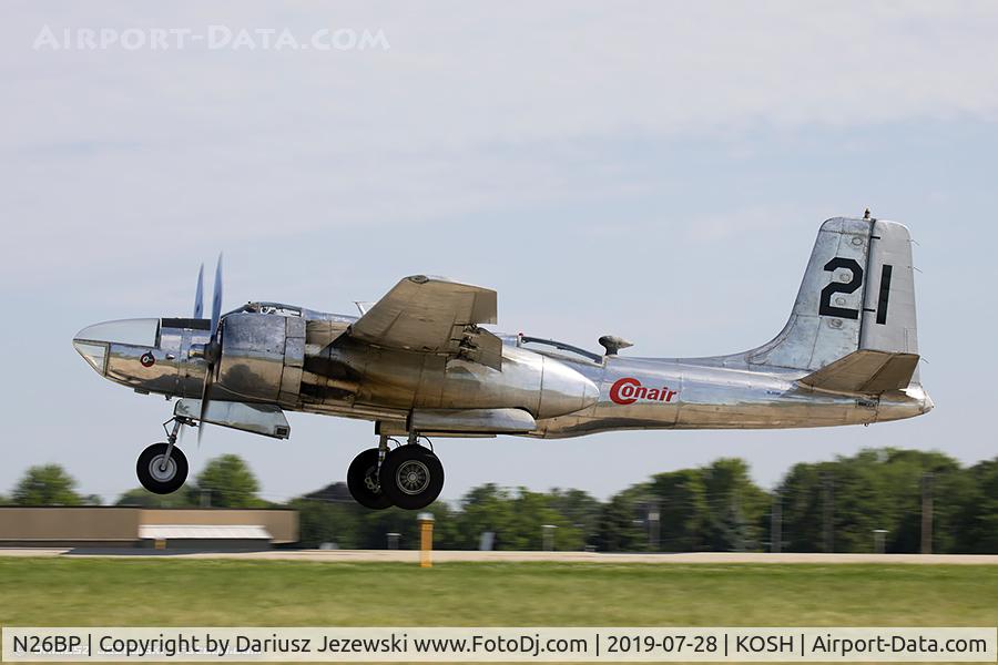 N26BP, 1944 Douglas A-26B Invader Invader C/N 7072, Douglas A-26B Invader  C/N 7072, NL26BP