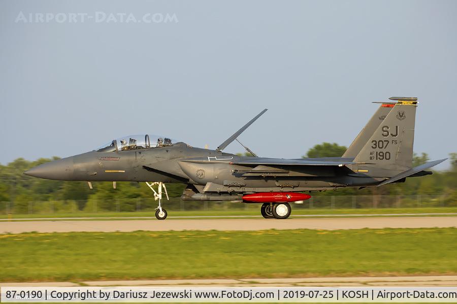 87-0190, 1987 McDonnell Douglas F-15E Strike Eagle C/N 1055/E030, F-15E Strike Eagle 87-0190 MO from 389th FS 