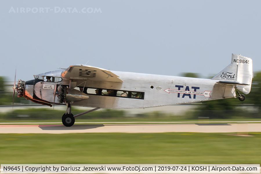 N9645, 1928 Ford 5-AT-B Tri-Motor C/N 8, Ford 5-AT-B Trimotor  C/N 8, NC9645