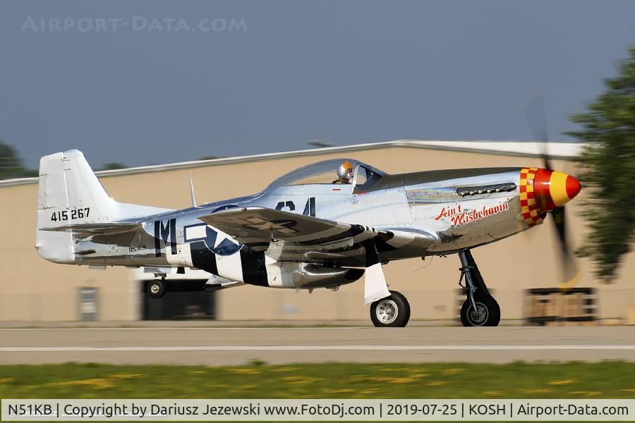N51KB, 1961 North American F-51D Mustang C/N 44-74009, North American F-51D Mustang 