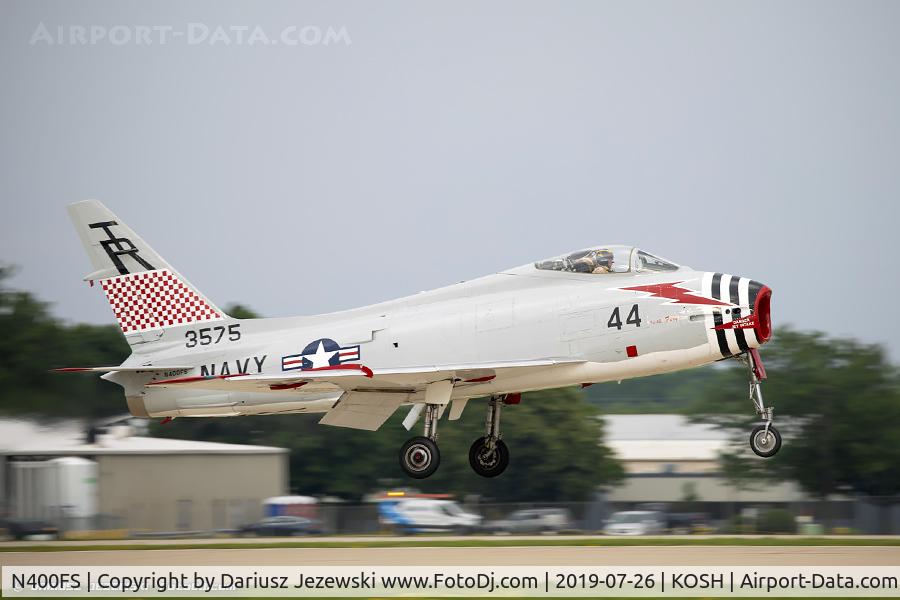 N400FS, 1958 North American AF-1E Fury C/N 244-83, North American FJ-4B Fury  C/N 143575 - Dr. Rich Sugden, N400FS