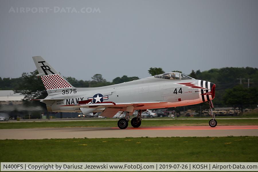 N400FS, 1958 North American AF-1E Fury C/N 244-83, North American FJ-4B Fury  C/N 143575 - Dr. Rich Sugden, N400FS