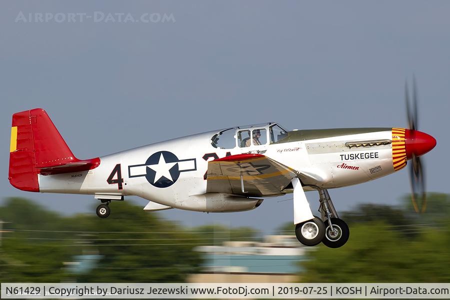 N61429, 1942 North American P-51C Mustang C/N 103-26199, North American P-51C Mustang 