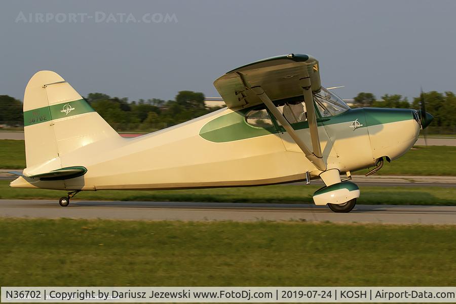 N36702, 1941 Stinson 10A C/N 8102, Stinson 10A  C/N 8102, NC36702